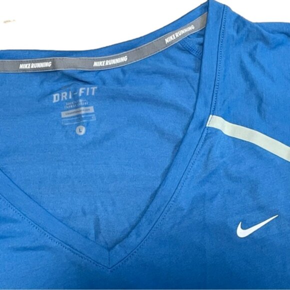 Nike Blue Running Dri Fit T shirt Size Large - Picture 4 of 8
